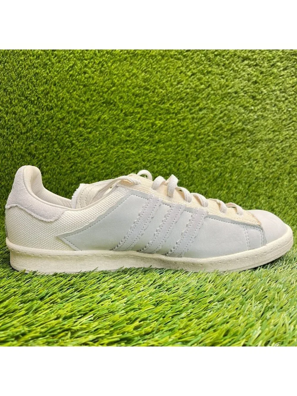 Adidas Campus Highsnobiety Mens Size 13 Off White Gray Athletic Shoes Sneakers